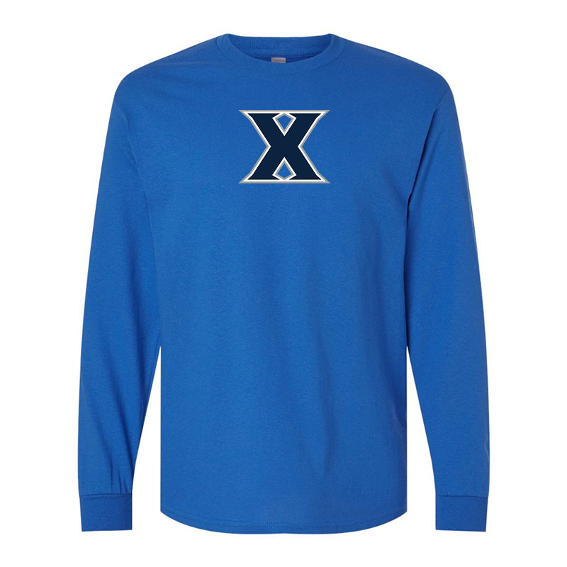 Men's Xavier Musketeers Gildan Heavy Cotton Long Sleeve T-Shirt