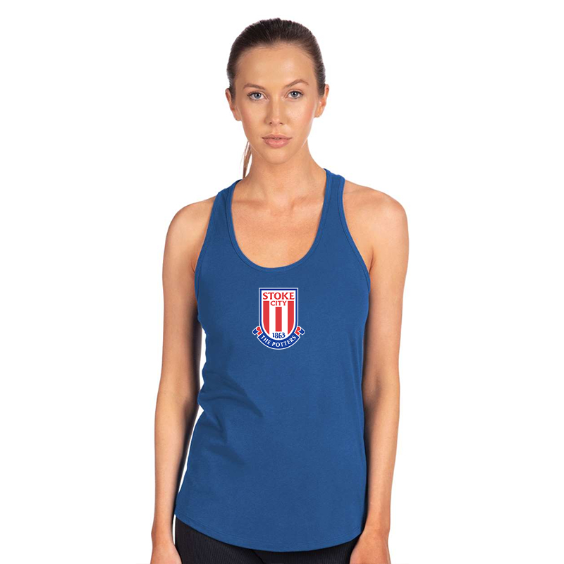 Women's Stoke City Soccer Next Level Ideal Racerback Tank