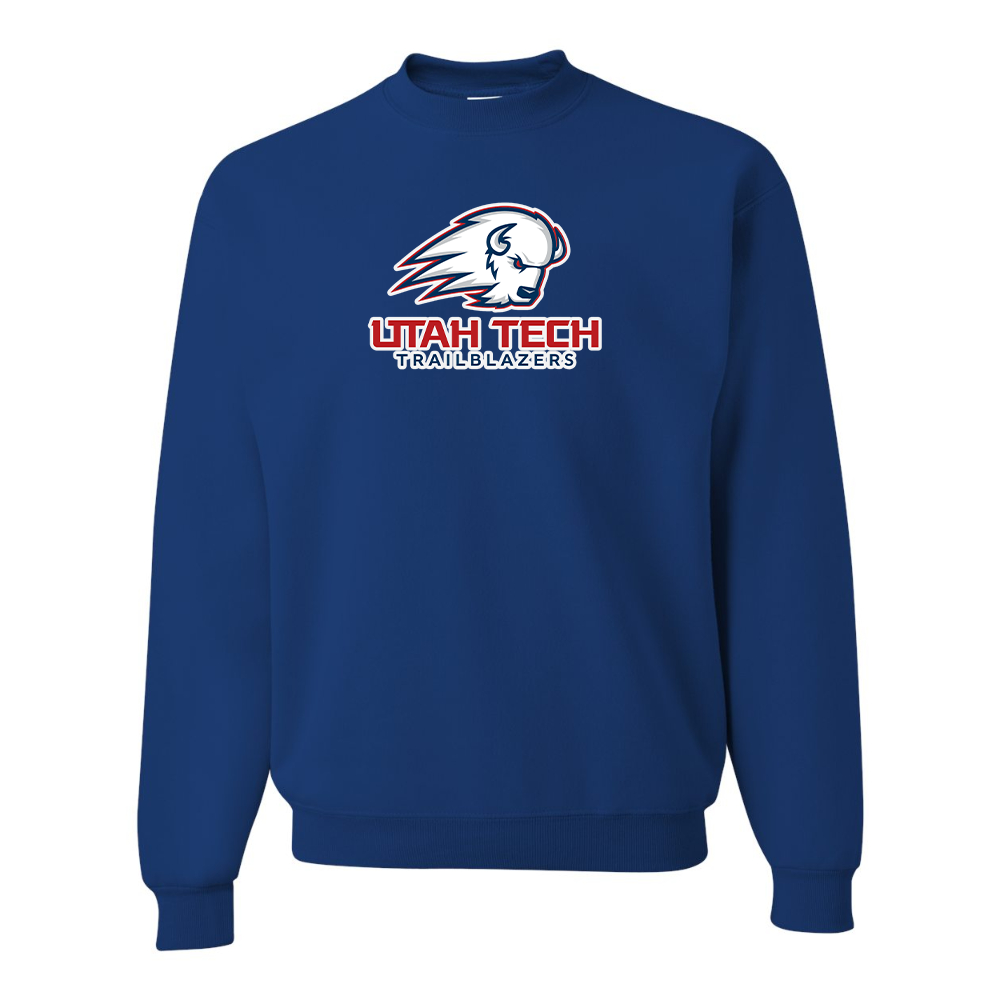 Men's Utah Tech Trailblazers JERZEES NuBlend Crewneck Sweatshirt