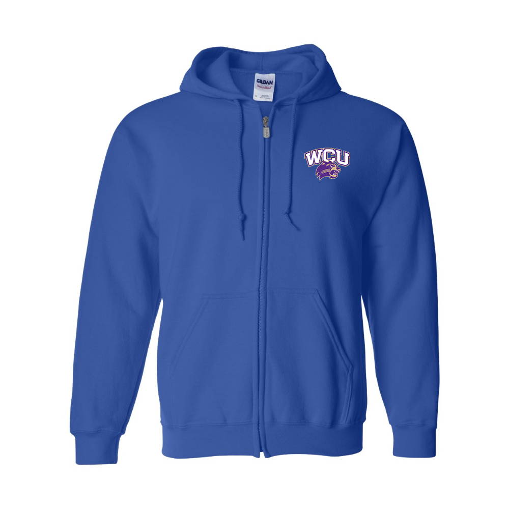 Men's Western Carolina Catamounts JERZEES NuBlend Full-Zip Hooded Sweatshirt