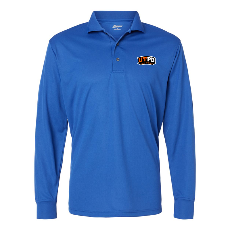Men's  UTPB Falcons    Paragon Prescott Long Sleeve Polo