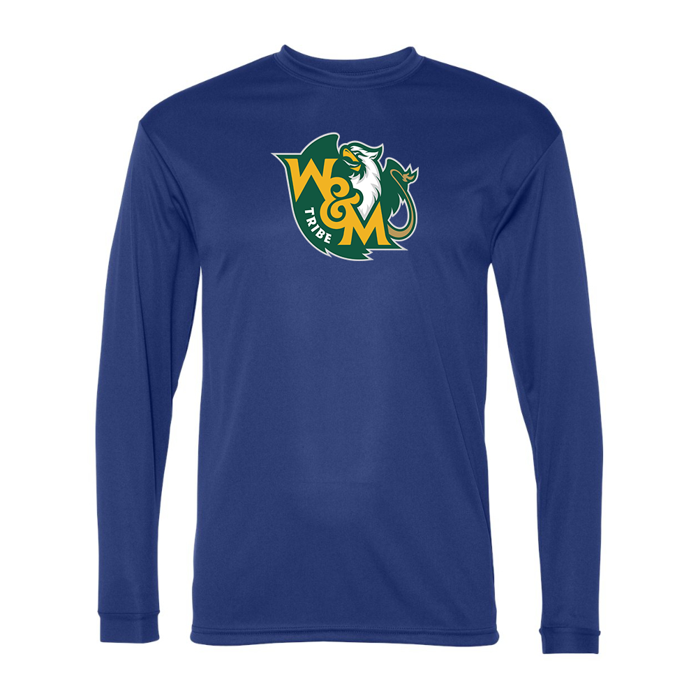Men's William and Mary Tribe Performance Long Sleeve T-Shirt