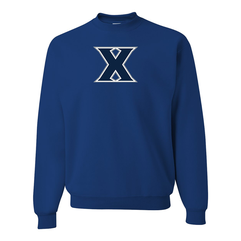 Men's Xavier Musketeers JERZEES NuBlend Crewneck Sweatshirt