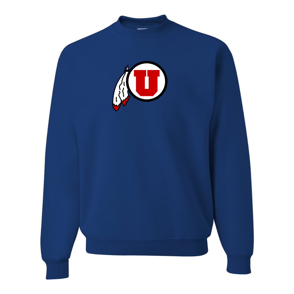Men's Utah Utes JERZEES NuBlend Crewneck Sweatshirt