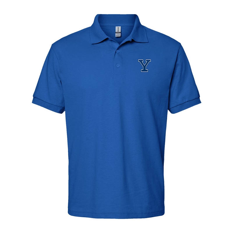 Men's Yale Bulldogs Gildan Dry Blend Jersey Polo