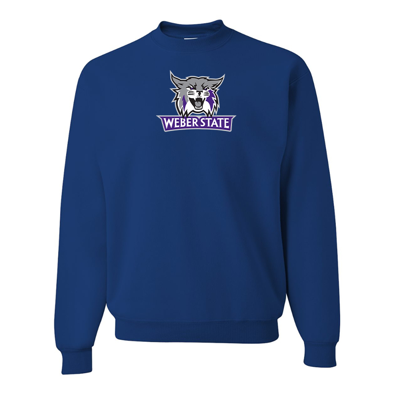 Men's Weber State Wildcats JERZEES NuBlend Crewneck Sweatshirt