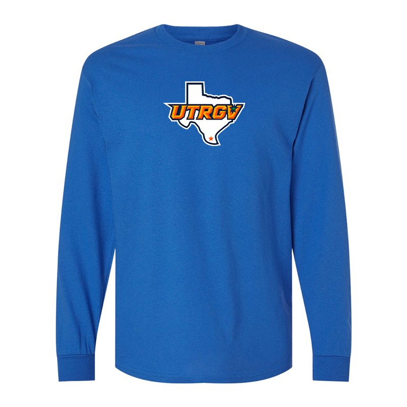 Men's UTRGV Vaqueros Gildan Heavy Cotton Long Sleeve T-Shirt
