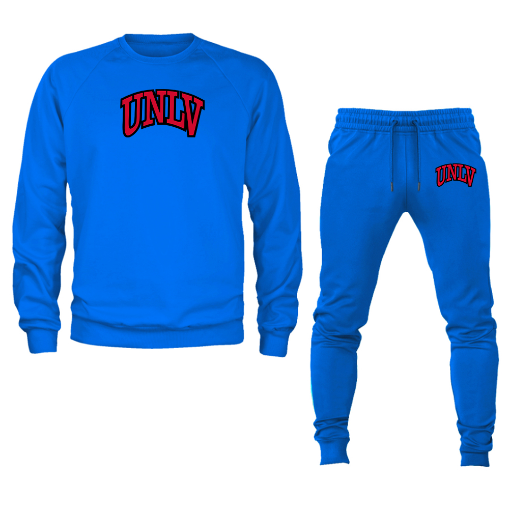 Men's UNLV Rebels Crewneck Sweatshirt Joggers Suit