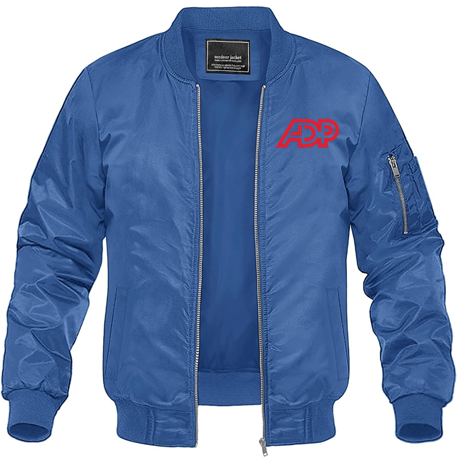 Men's ADP  Lightweight Bomber Jacket Windbreaker Softshell Varsity Jacket Coat