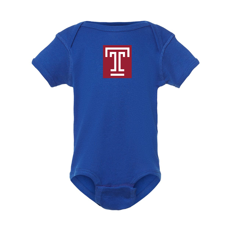 Temple Owls  Rabbit Skins Infant Baby Rib Bodysuit