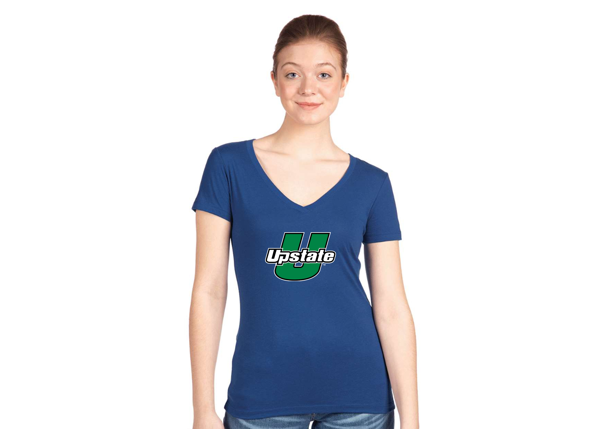 Women's USC Upstate Spartans Next Level V-Neck T-Shirt