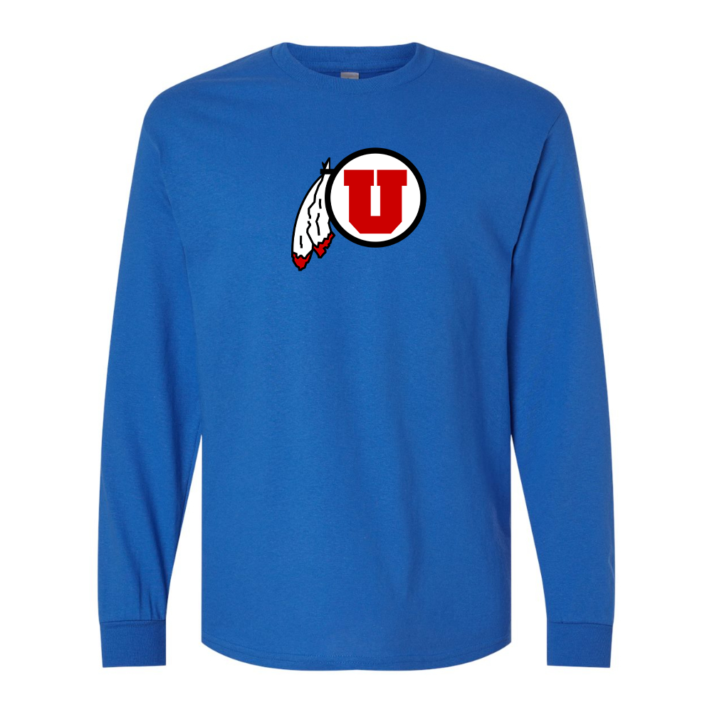 Men's  Utah Utes Gildan Heavy Cotton Long Sleeve T-Shirt