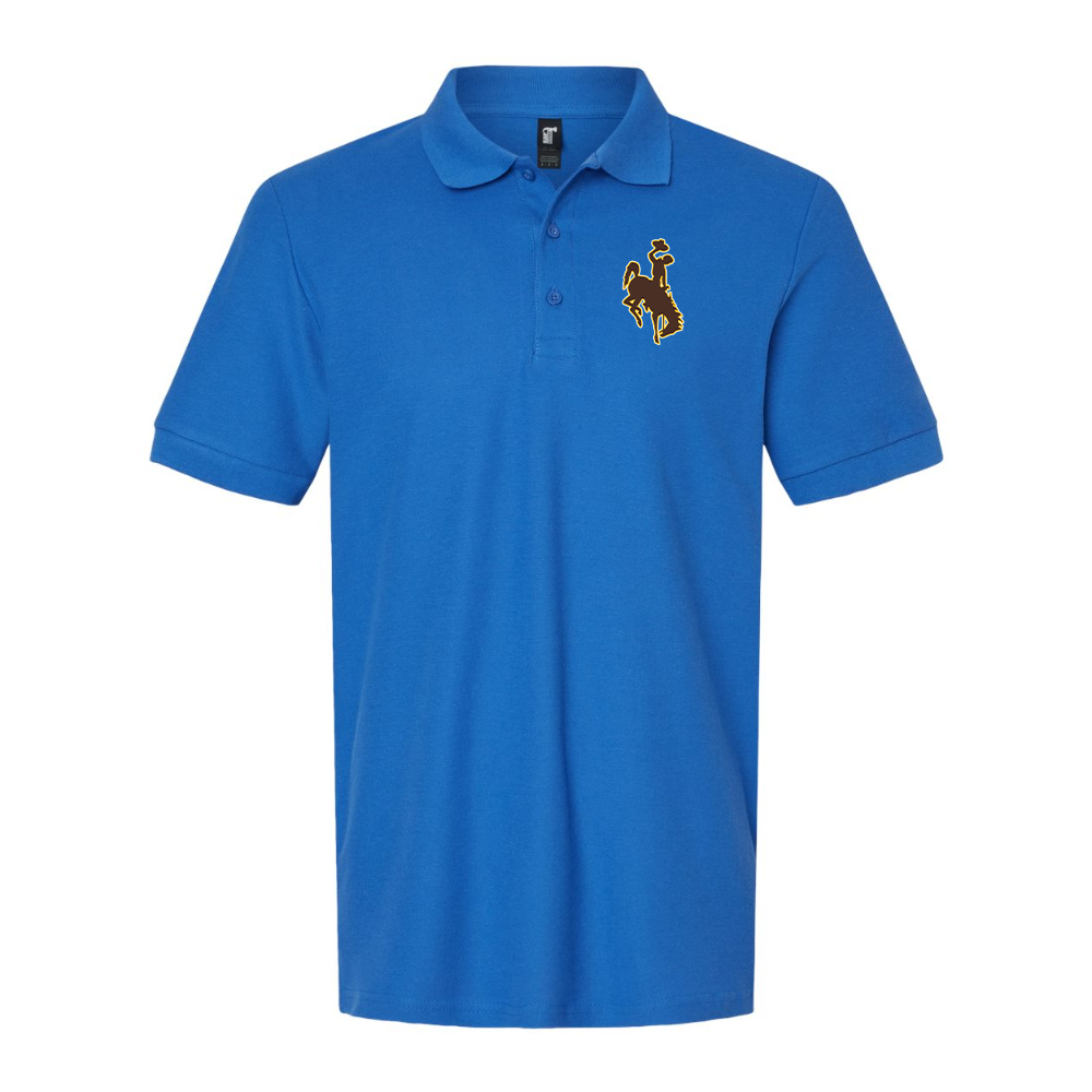 Men's Wyoming Cowboys Gildan Hammer Pique Polo