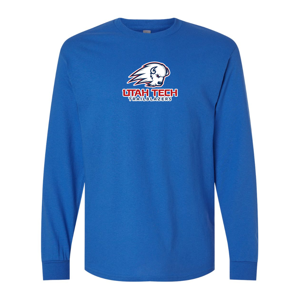 Men's Utah Tech Trailblazers Gildan Heavy Cotton Long Sleeve T-Shirt