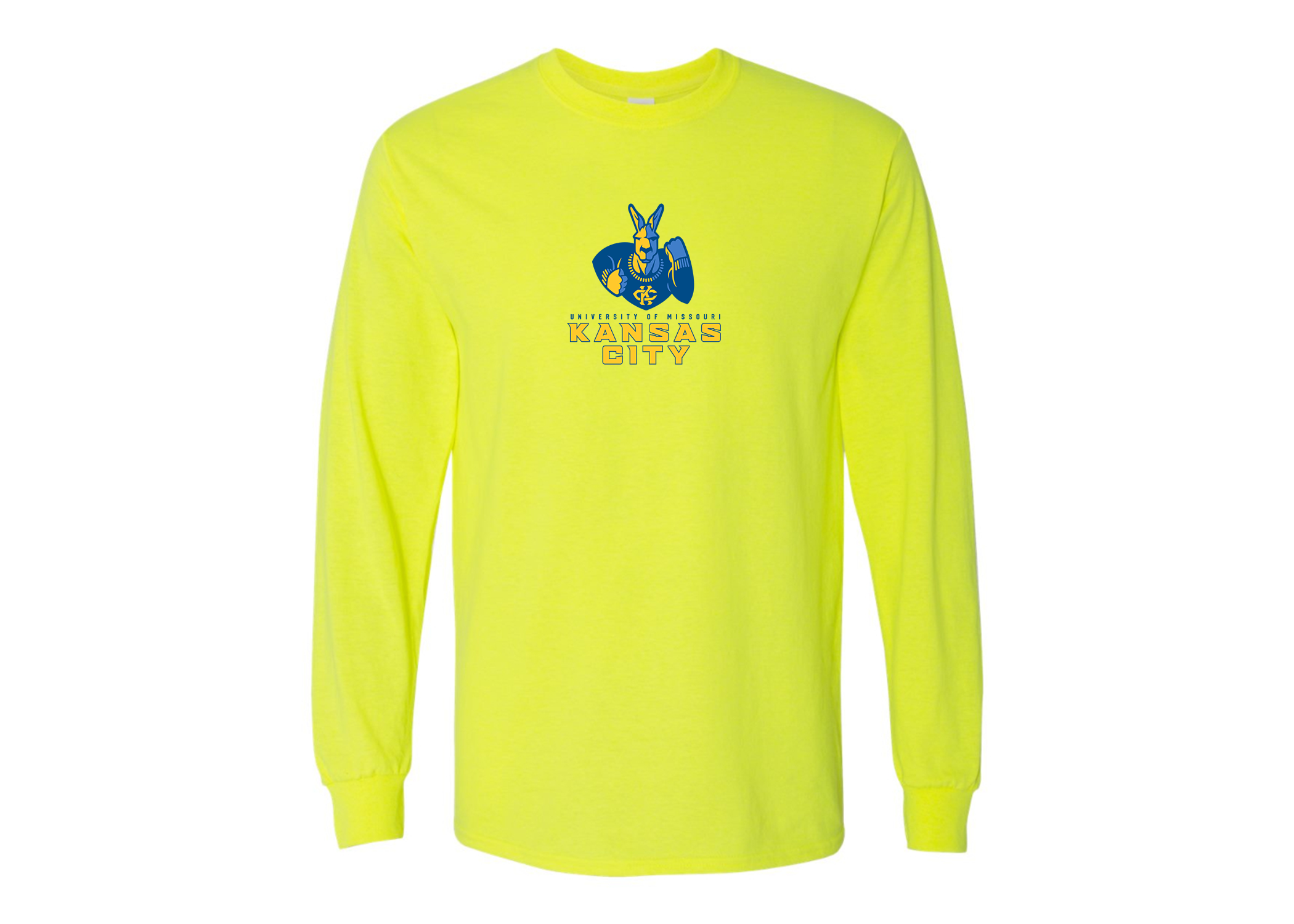 Men's UMKC Kangaroos Gildan Heavy Cotton Long Sleeve T-Shirt