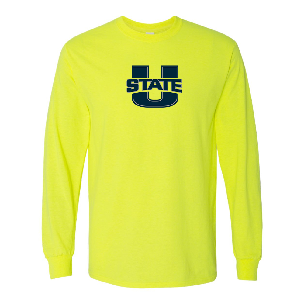 Men's Utah State Aggies Gildan Heavy Cotton Long Sleeve T-Shirt