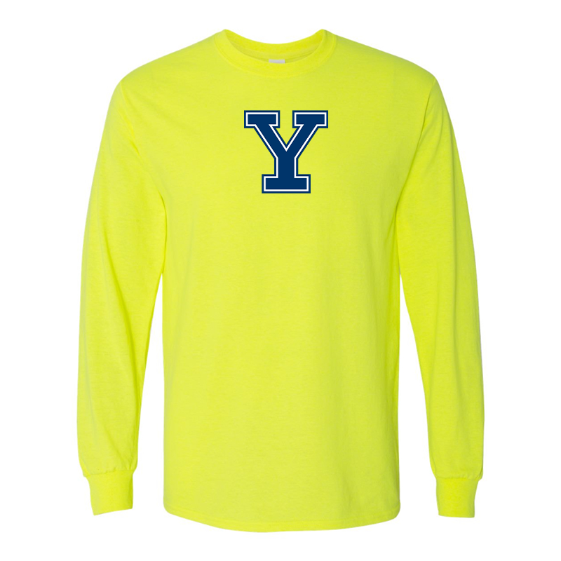 Men's Yale Bulldogs Gildan Heavy Cotton Long Sleeve T-Shirt