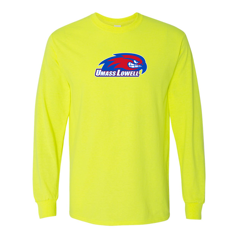 Men's UMass Lowell River Hawks  Gildan Heavy Cotton Long Sleeve T-Shirt