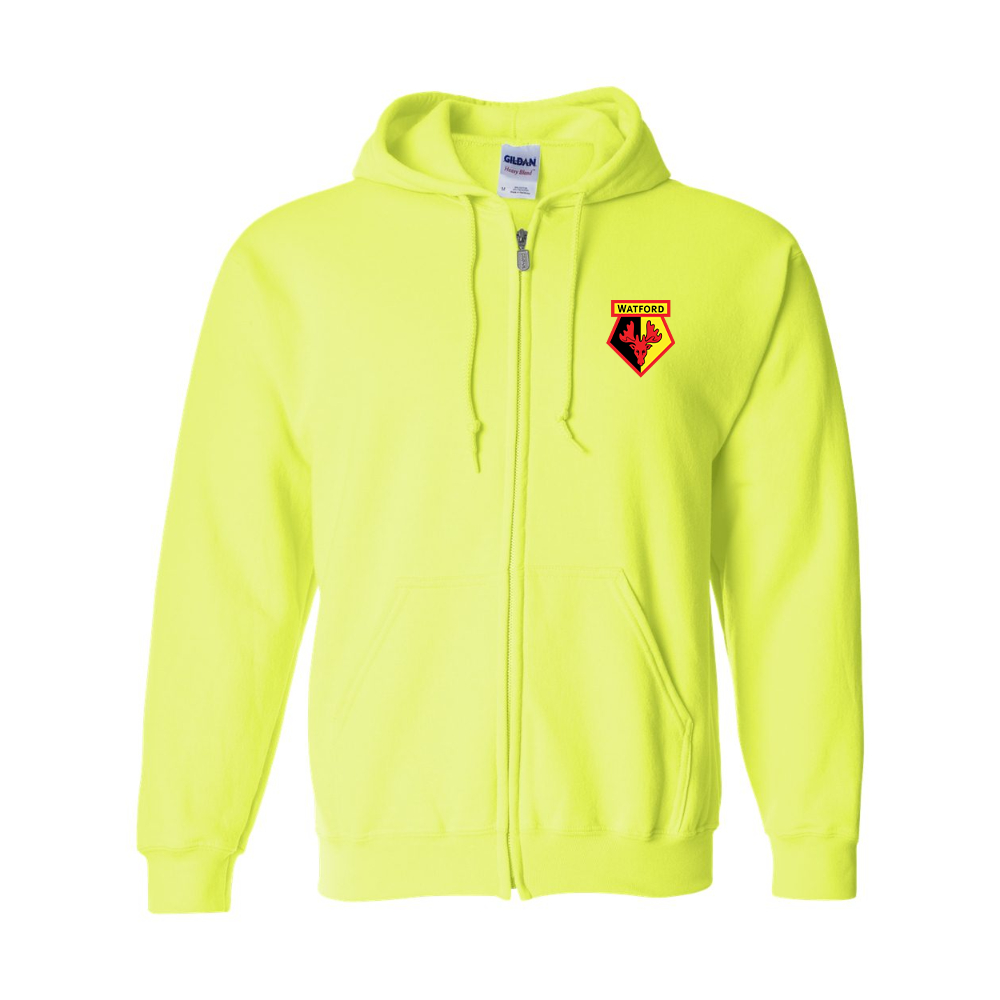 Men's Watford Soccer JERZEES NuBlend Full-Zip Hooded Sweatshirt