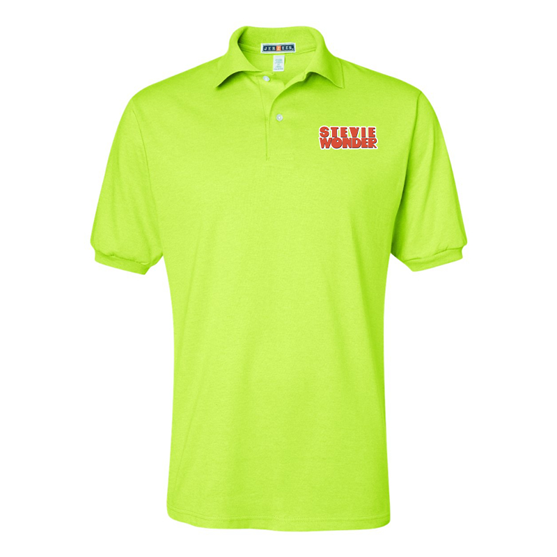 Men's  Stevie-Wonder  JERZEES  SpotShield polo
