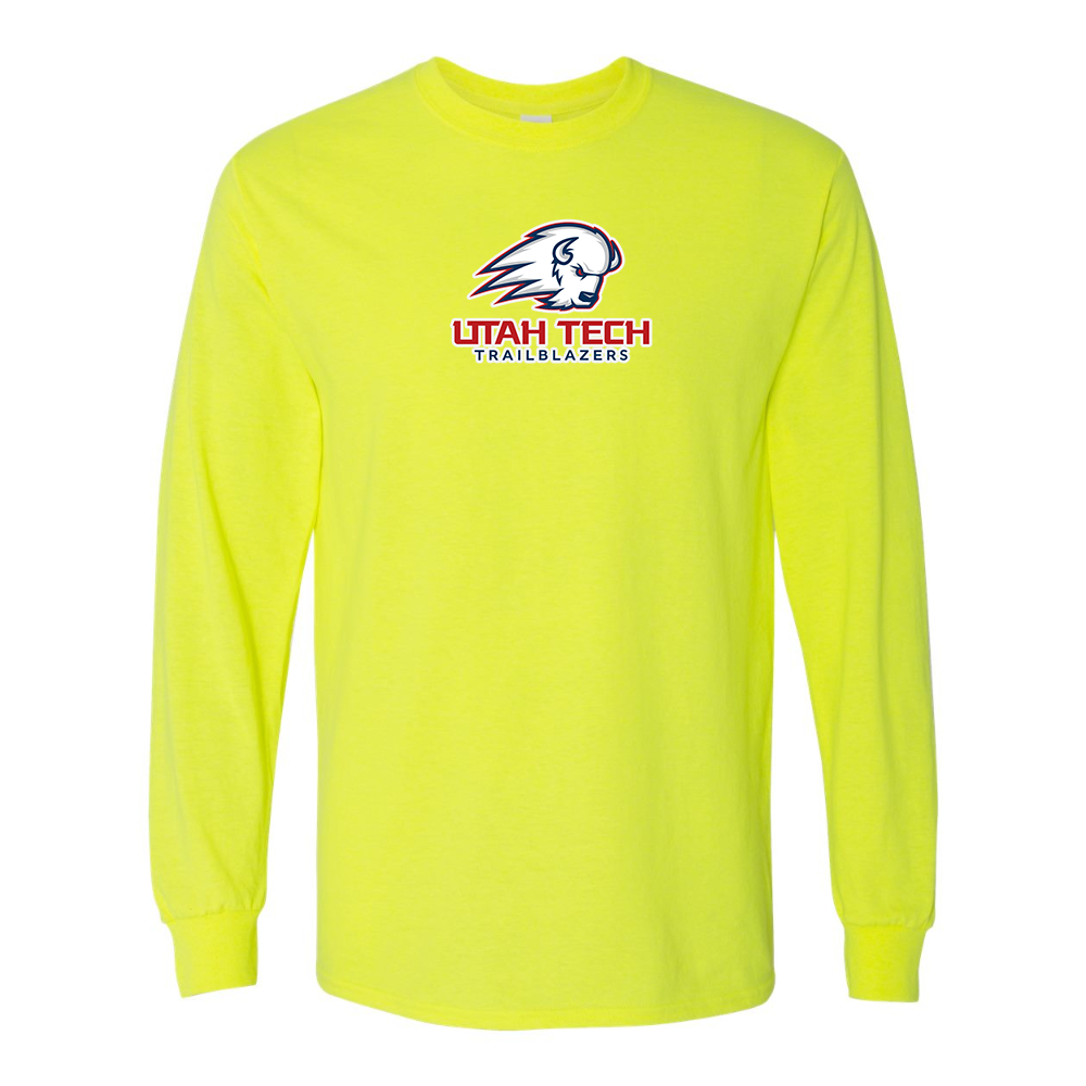 Men's Utah Tech Trailblazers Gildan Heavy Cotton Long Sleeve T-Shirt