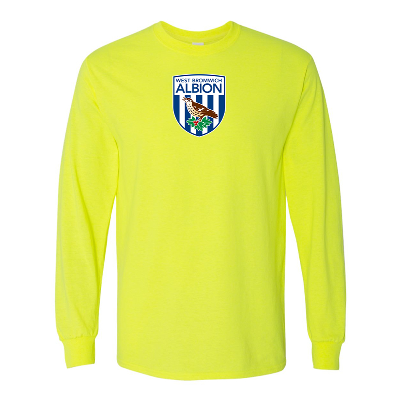 Men's West Bromwich Albion Soccer Gildan Heavy Cotton Long Sleeve T-Shirt