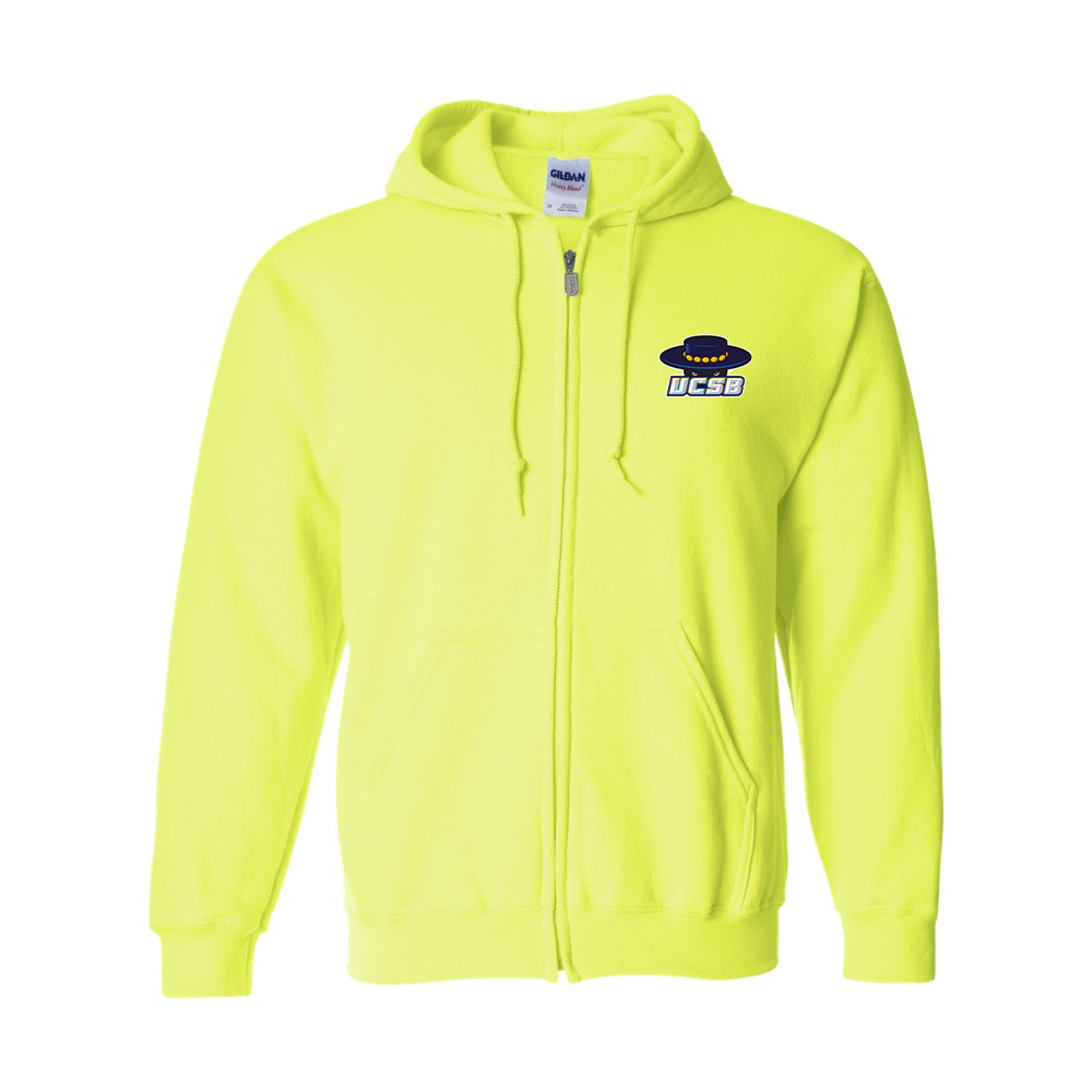 Men's UCSB Gauchos JERZEES NuBlend Full-Zip Hooded Sweatshirt