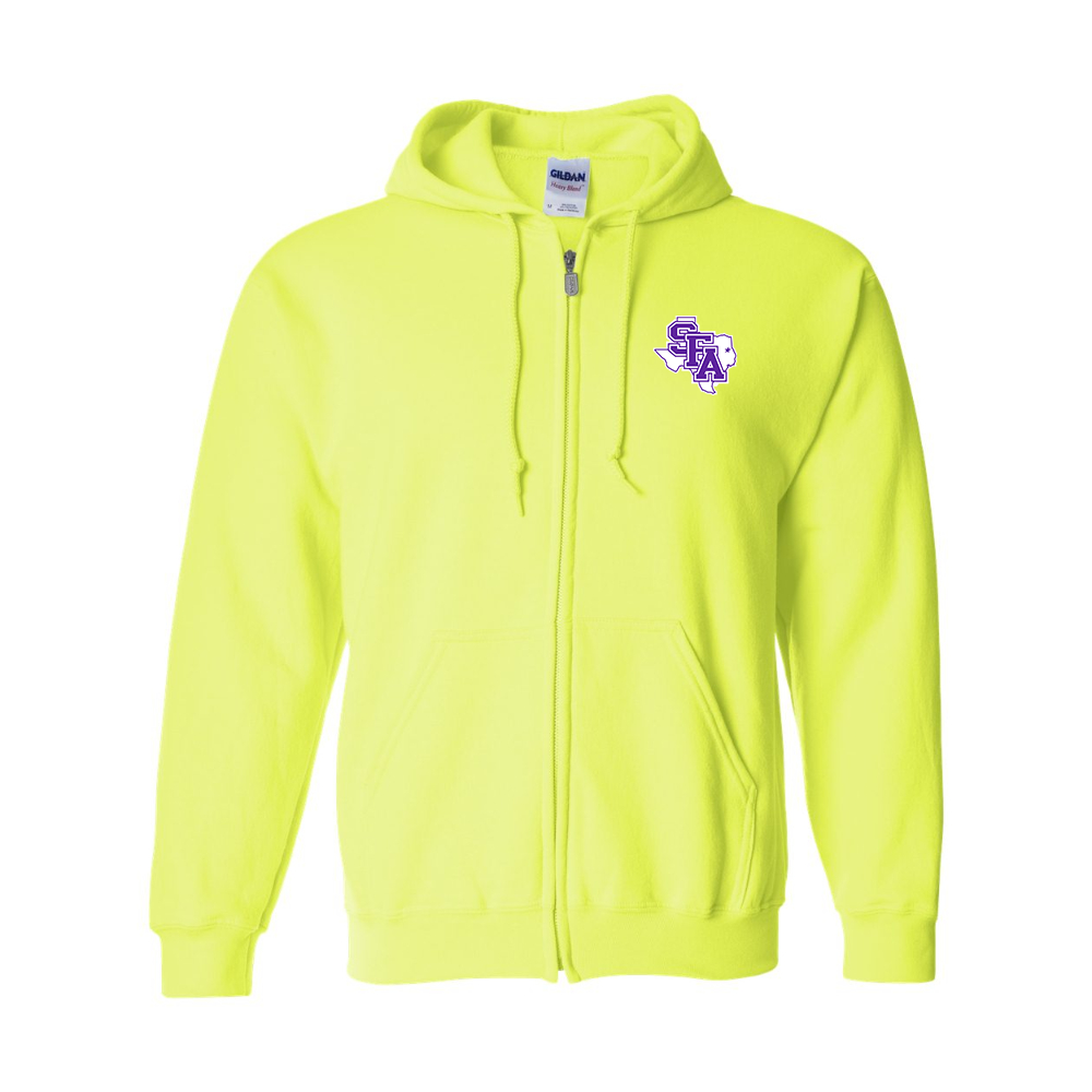 Men's  Stephen F. Austin Lumberjacks  JERZEES NuBlend Full-Zip Hooded Sweatshirt