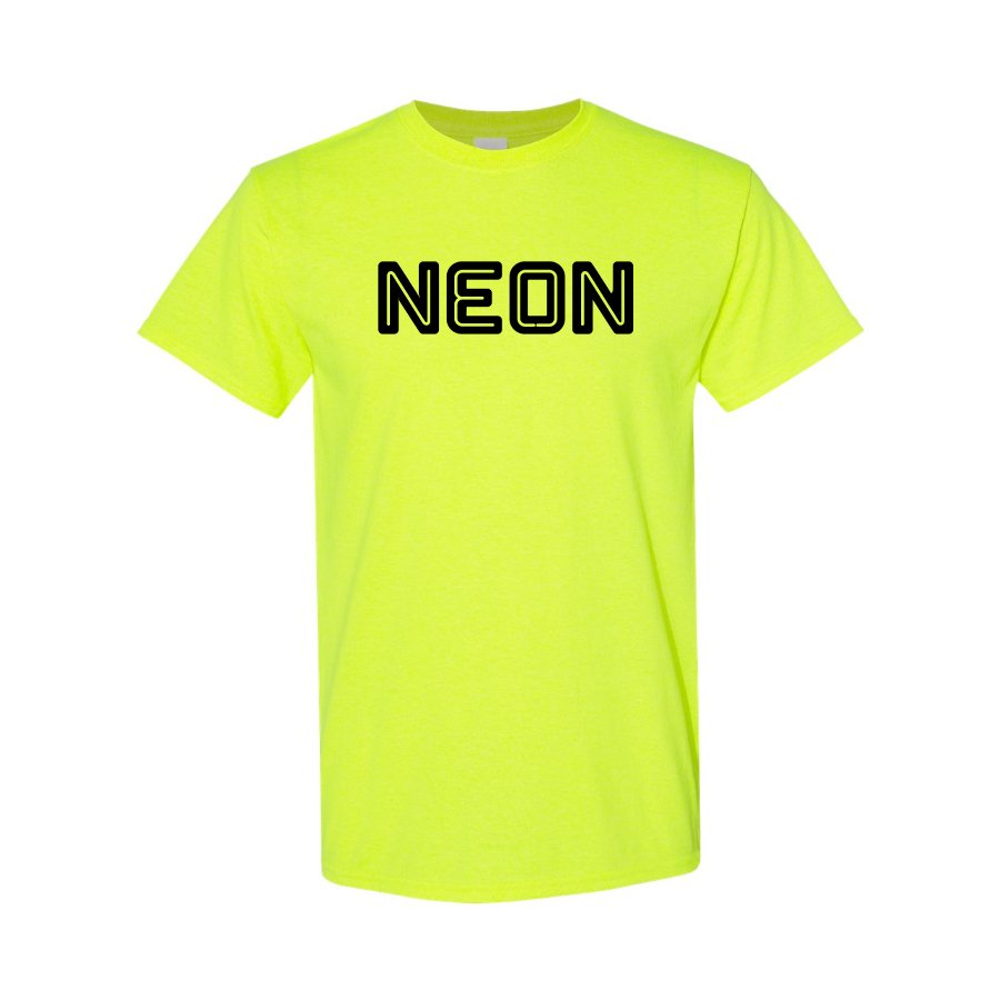 Men's  Neon Logo Cotton T-Shirt