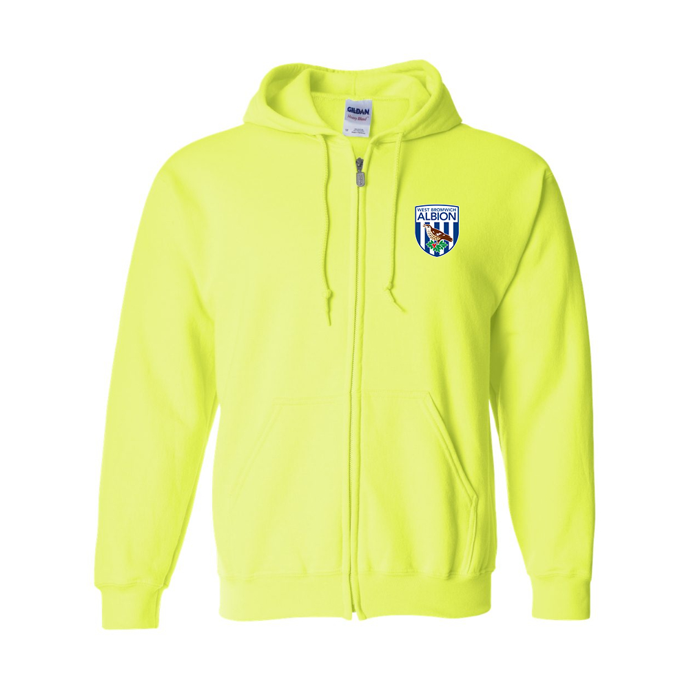 Men's West Bromwich Albion SoccerJERZEES NuBlend Full-Zip Hooded Sweatshirt
