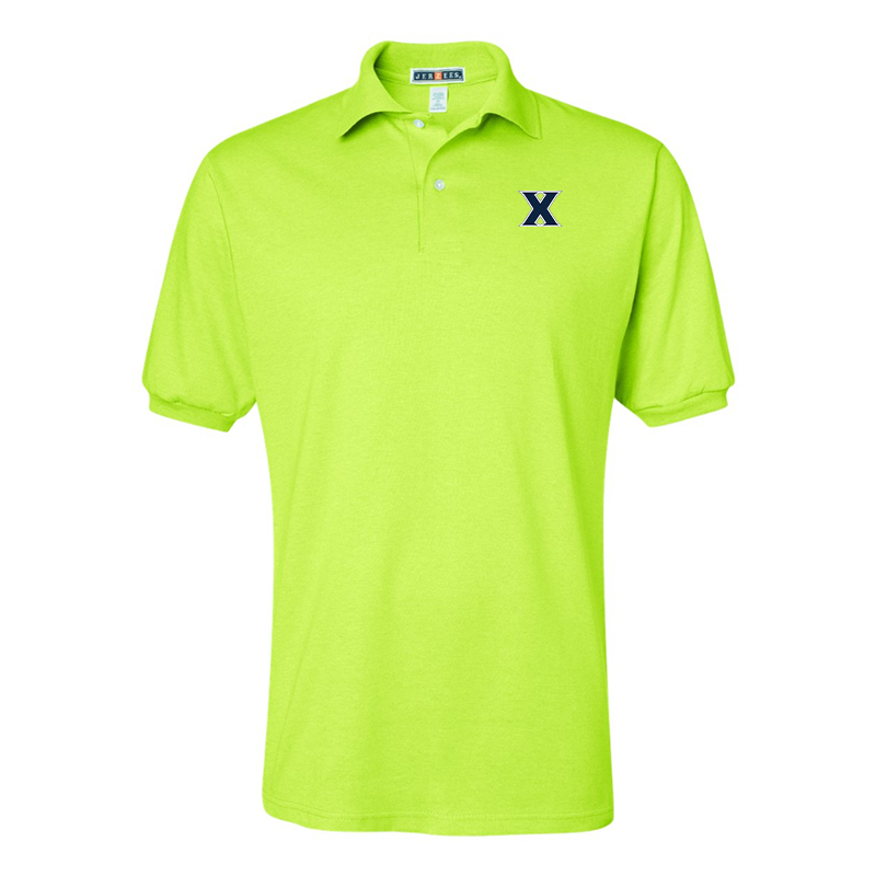 Men's Xavier Musketeers JERZEES  SpotShield polo