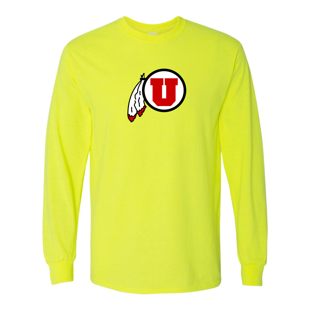Men's  Utah Utes Gildan Heavy Cotton Long Sleeve T-Shirt