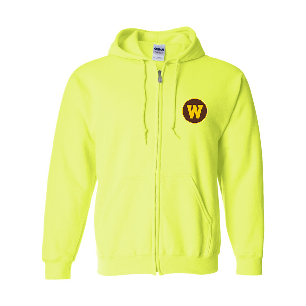 Men's Western Michigan Broncos  JERZEES NuBlend Full-Zip Hooded Sweatshirt