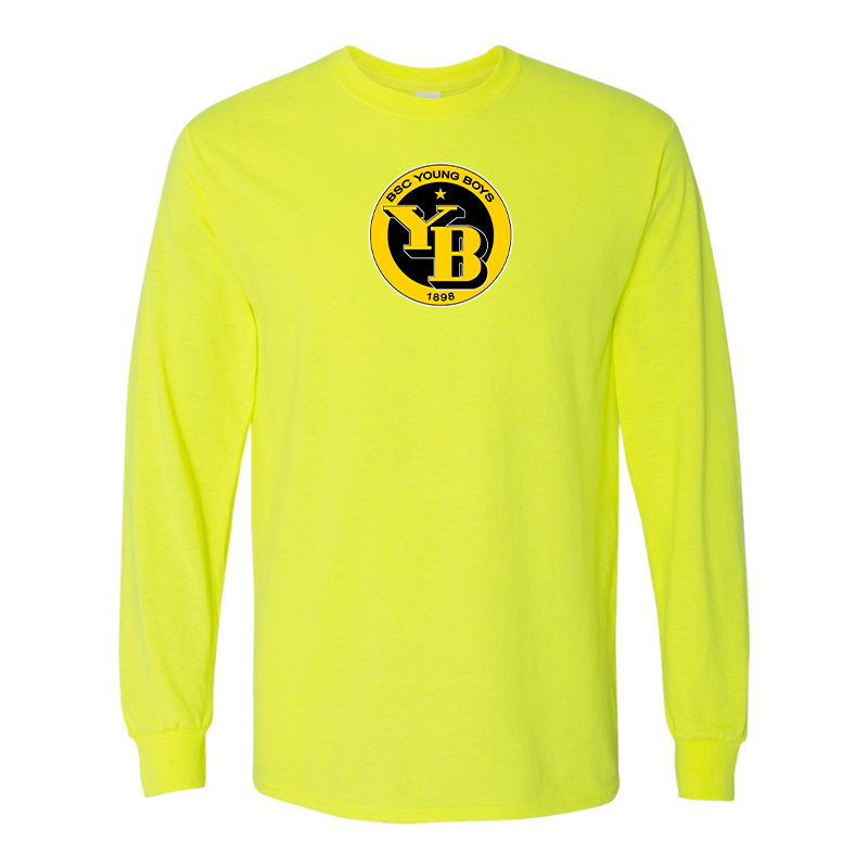 Men's Young Boys Soccer Gildan Heavy Cotton Long Sleeve T-Shirt