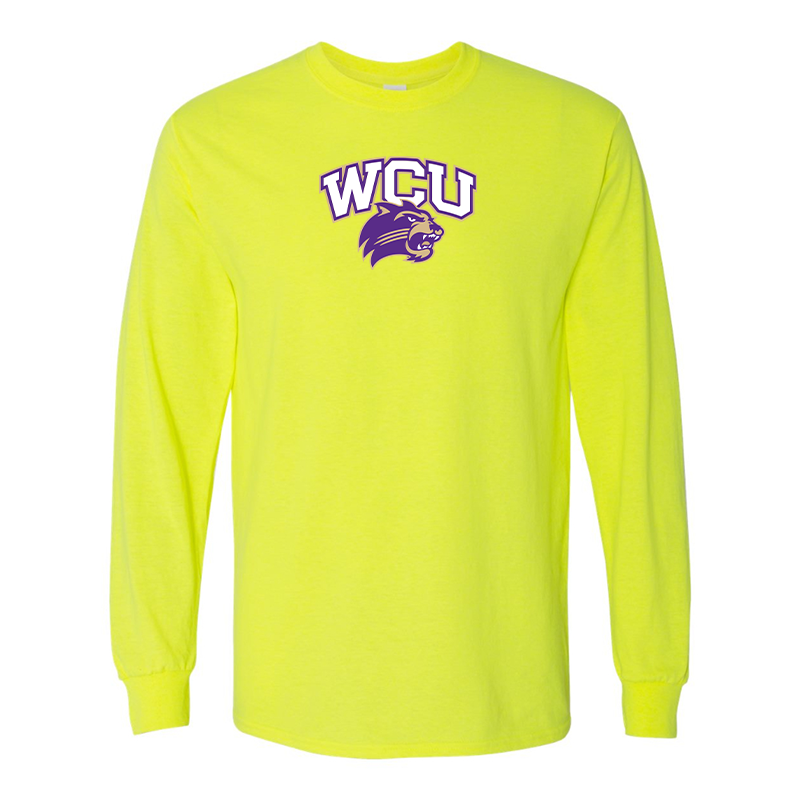 Men's Western Carolina Catamounts Gildan Heavy Cotton Long Sleeve T-Shirt