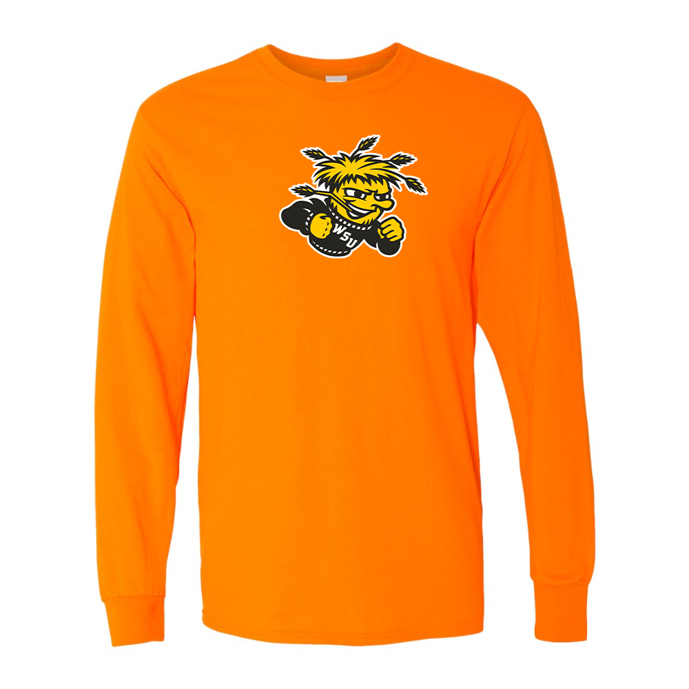 Men's Wichita State Shockers  Gildan Heavy Cotton Long Sleeve T-Shirt