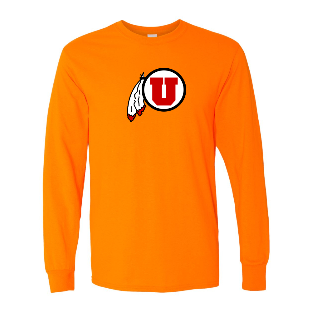 Men's  Utah Utes Gildan Heavy Cotton Long Sleeve T-Shirt