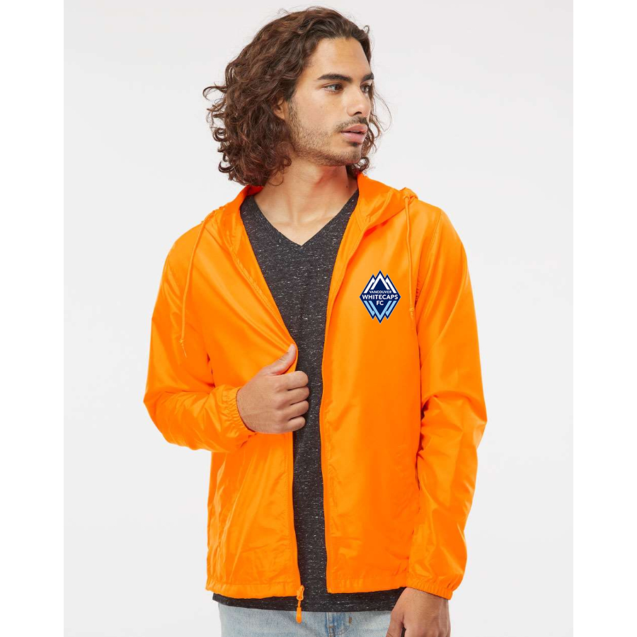 Men's Vancouver Whitecaps FC Independent Trading Co Lightweight Windbreaker Full-Zip Jacket