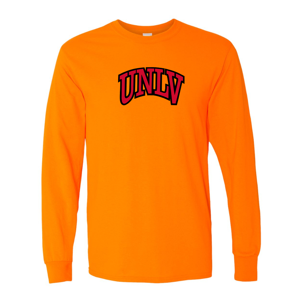 Men's UNLV Rebels Gildan Heavy Cotton Long Sleeve T-Shirt