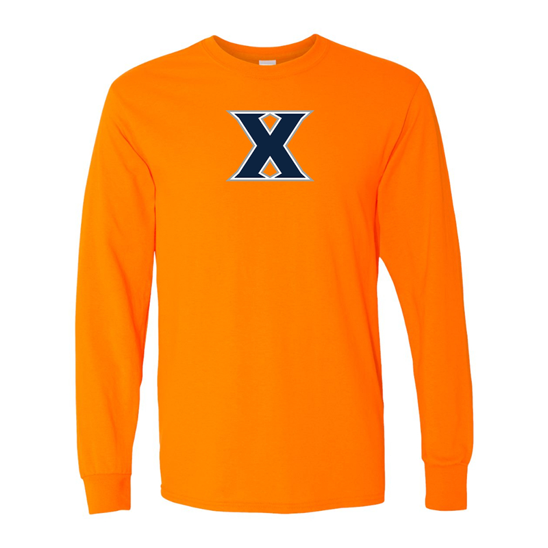 Men's Xavier Musketeers Gildan Heavy Cotton Long Sleeve T-Shirt