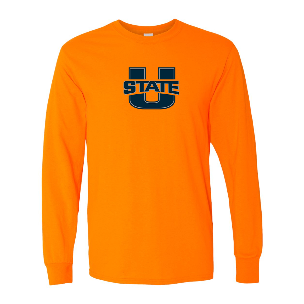 Men's Utah State Aggies Gildan Heavy Cotton Long Sleeve T-Shirt