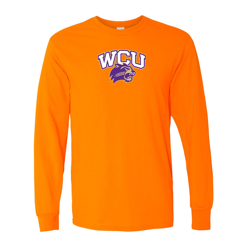 Men's Western Carolina Catamounts Gildan Heavy Cotton Long Sleeve T-Shirt