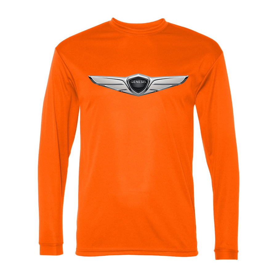 Men's  Genesis Car Polyester Long Sleeve T-Shirt