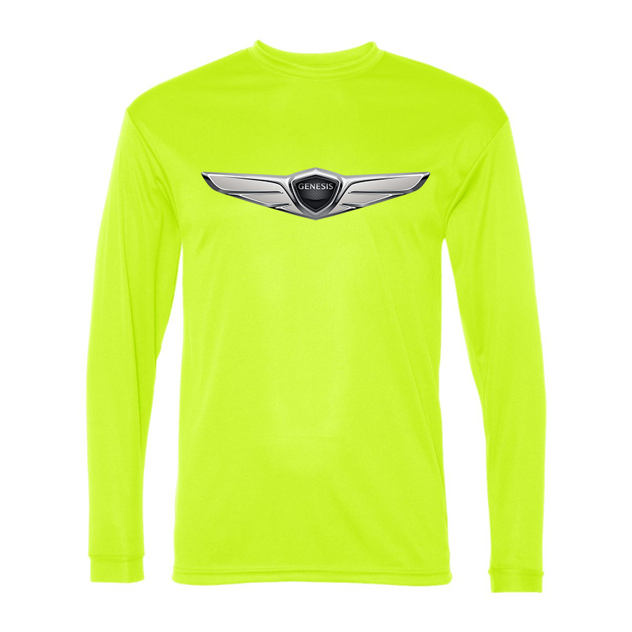 Men's  Genesis Car Polyester Long Sleeve T-Shirt