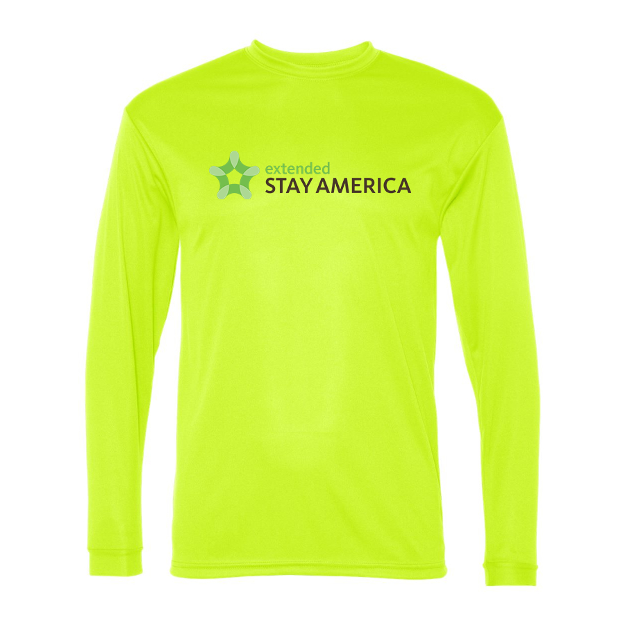 Men's  Extended Stay America  Polyester Long Sleeve T-Shirt