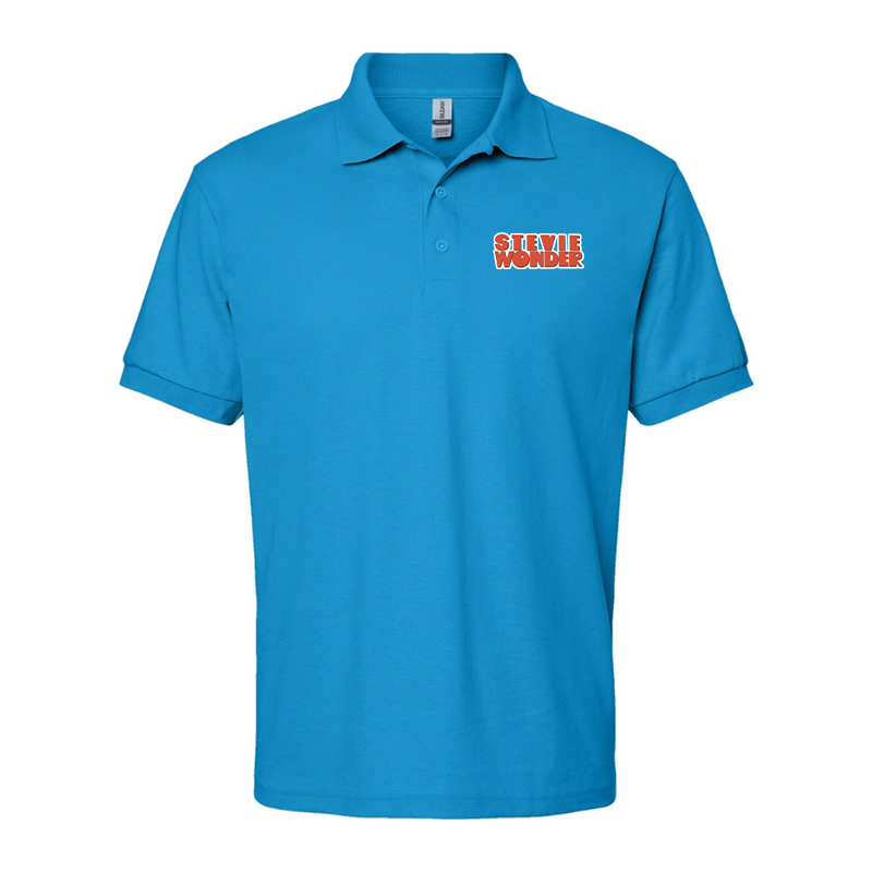 Men's Stevie-Wonder Gildan Dry Blend Jersey Polo
