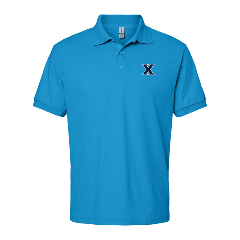 Men's Xavier Musketeers  Gildan Dry Blend Jersey Polo