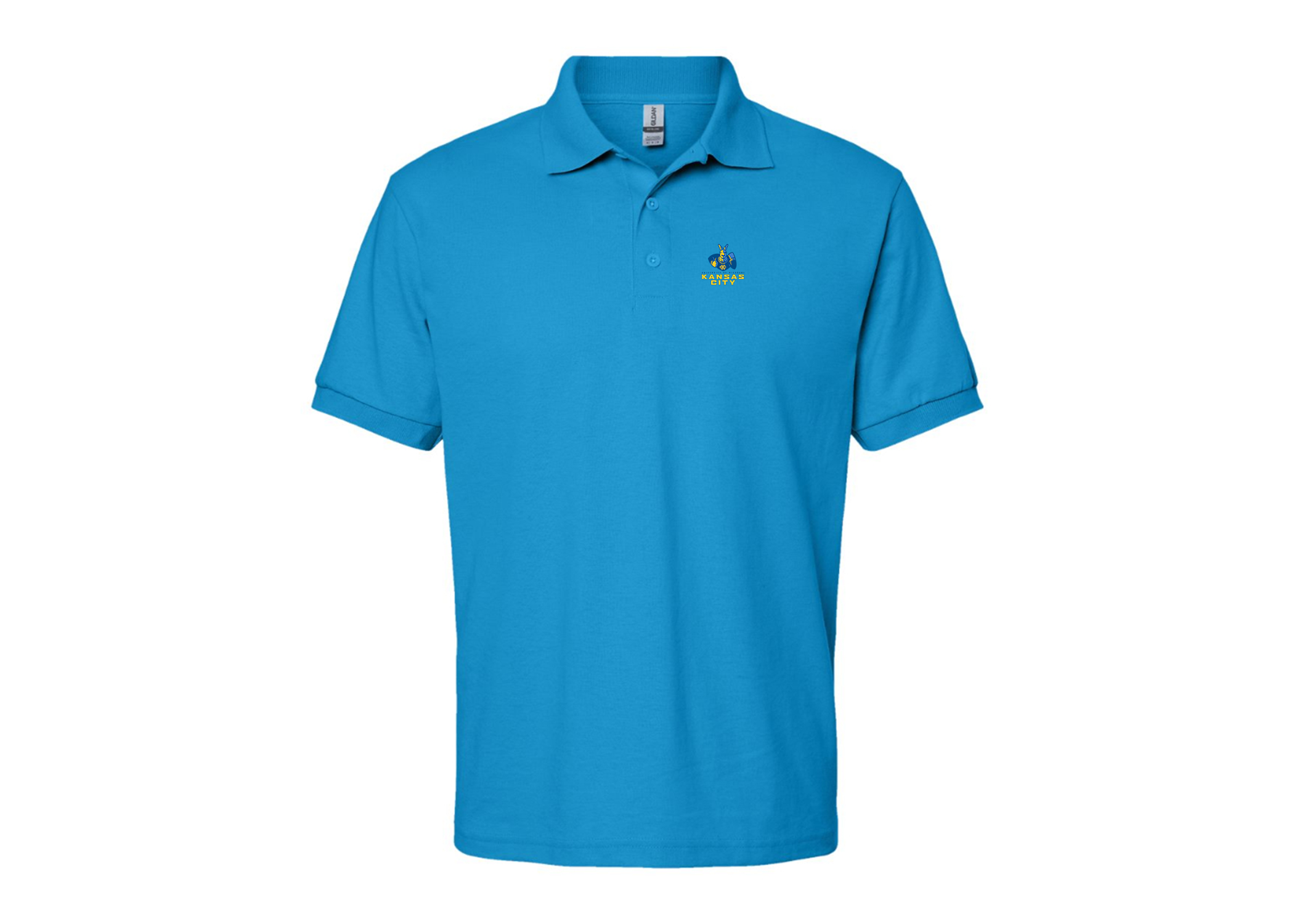 Men's UMKC Kangaroos Gildan Dry Blend Jersey Polo