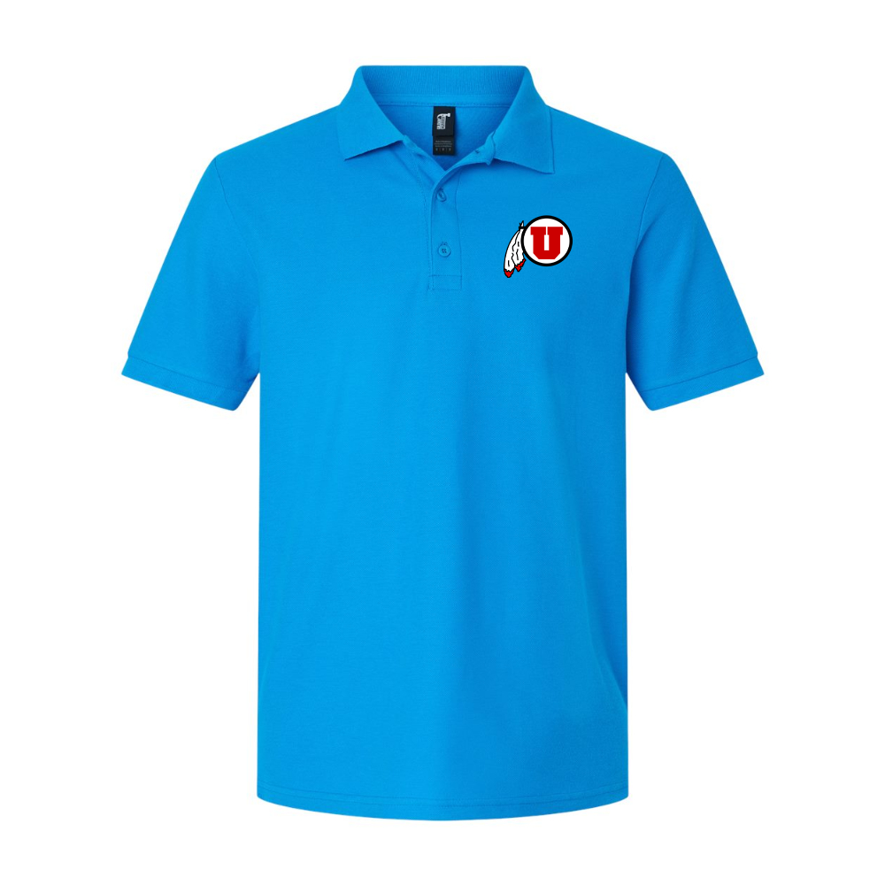 Men's Utah Utes Gildan Hammer Pique Polo