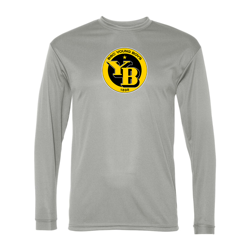 Men's  Young Boys Soccer Performance Long Sleeve T-Shirt